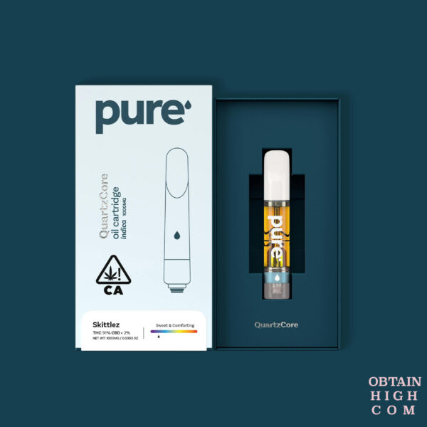 Zkittlez Indica 1 Gram THC QuartzCore Cartridge by PURE